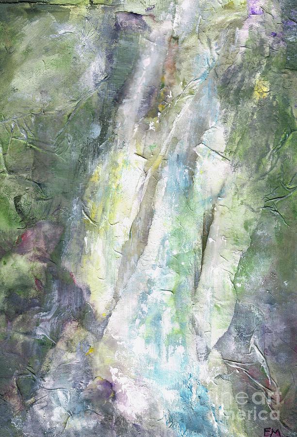 The Water Falls Painting by Frances Marino