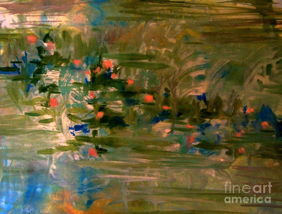 The Water Lilies 2 Painting by Nancy Kane Chapman