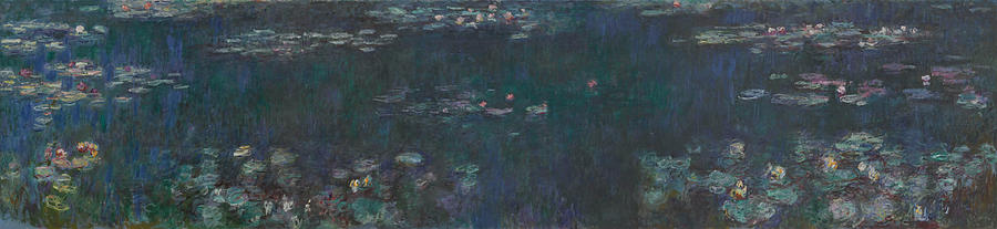 Claude Monet Painting - The Water Lilies - Green Reflections 1915 - 1926 by Claude Monet