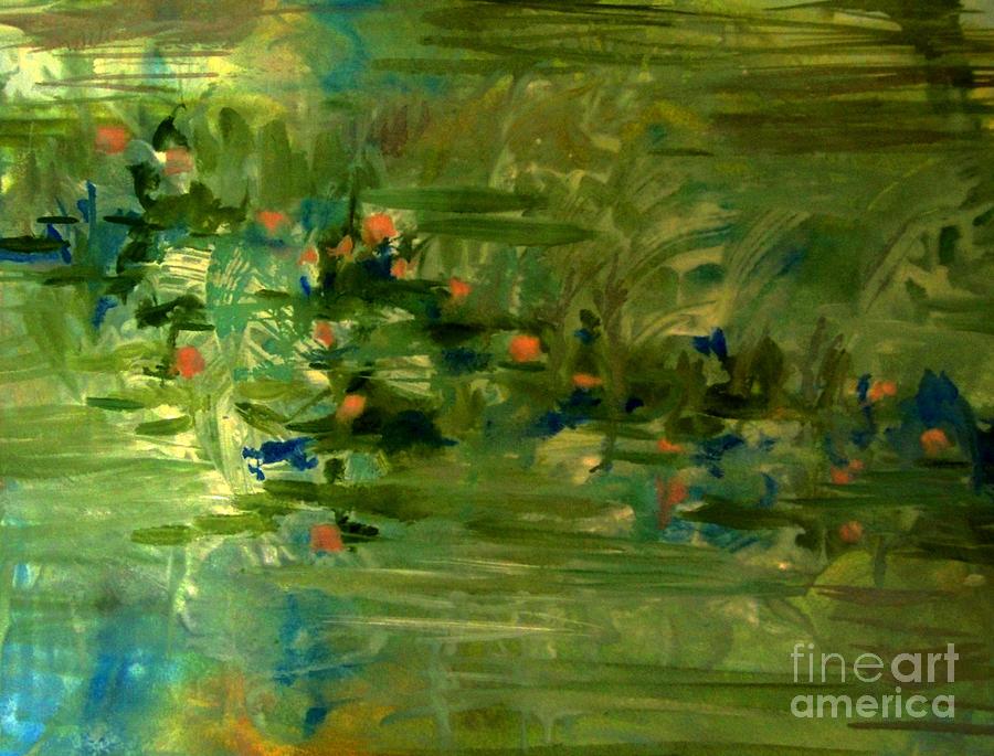 The Water Lilies Painting by Nancy Kane Chapman
