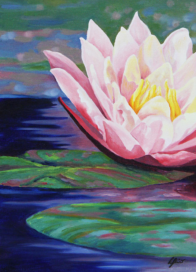 The Water Lily Painting by Kat Skinner - Fine Art America