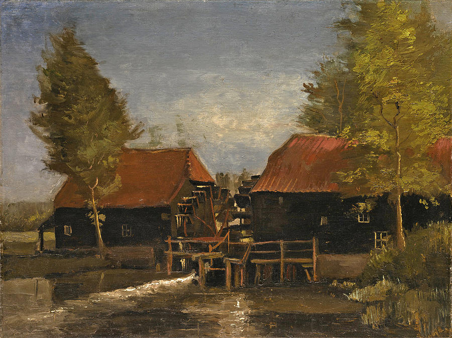 The Water Mill Painting by Vincent van Gogh