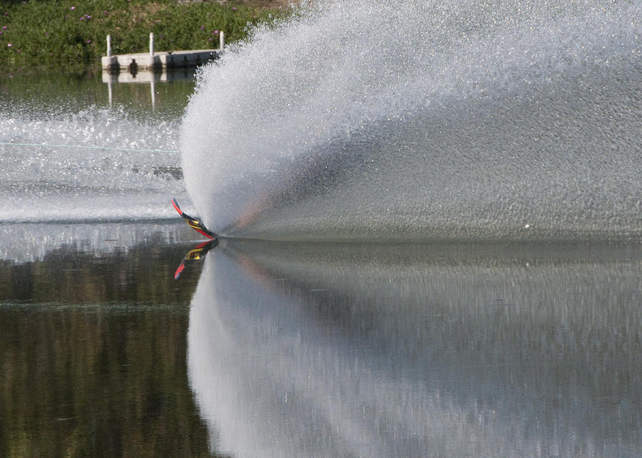 Waterskiing Photograph - The  Water Skier by Steven Natanson