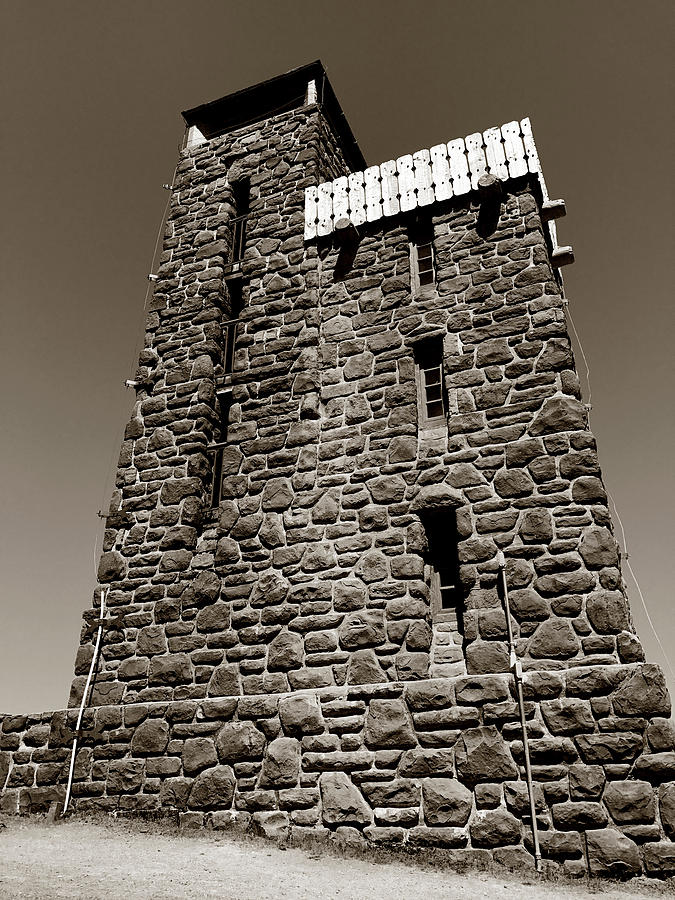 The Water Tower at Mount Constitution by Lorraine Devon Wilke The Water Tower at Mount Constitution by Lorraine Devon Wilke