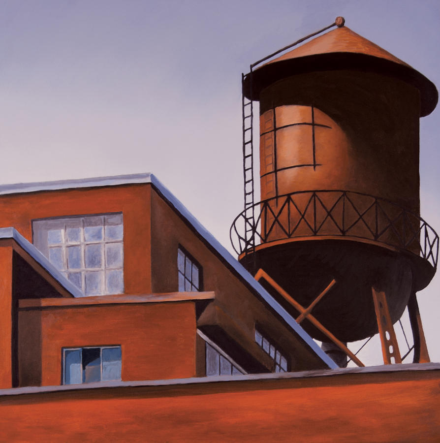 The Water Tower Painting by Duane Gordon