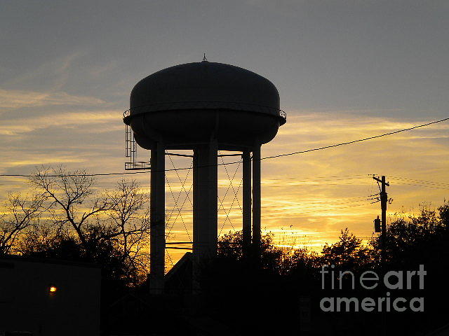 The Water Tower Photograph by Jenny Revitz Soper