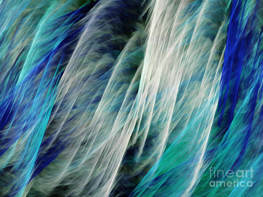 The Waterfall Abstract Digital Art by Andee Design
