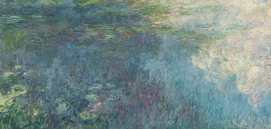 Claude Monet Painting - The Waterlilies  The Clouds by Claude Monet