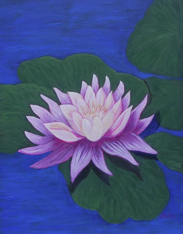 Flower Painting - The Waterlily by Anke Wheeler