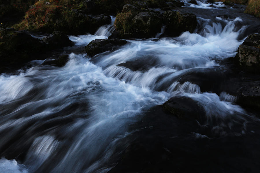Waterfall Photograph - The waters of Kirkjufell by Angela King-Jones