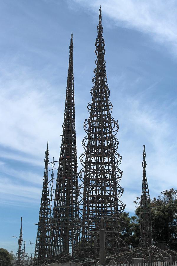 The Watts Towers / 3 Towers / Vertical 2 Photograph by Robert Butler ...