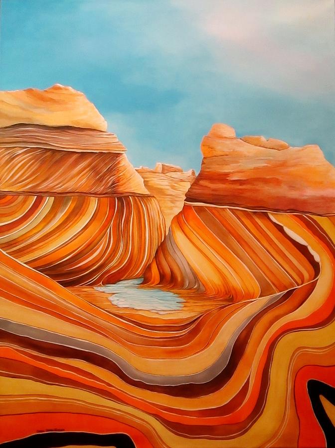 The Wave AZ Painting by Carol Sabo