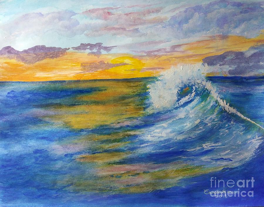 The Wave Painting by Carlene Harris - Fine Art America