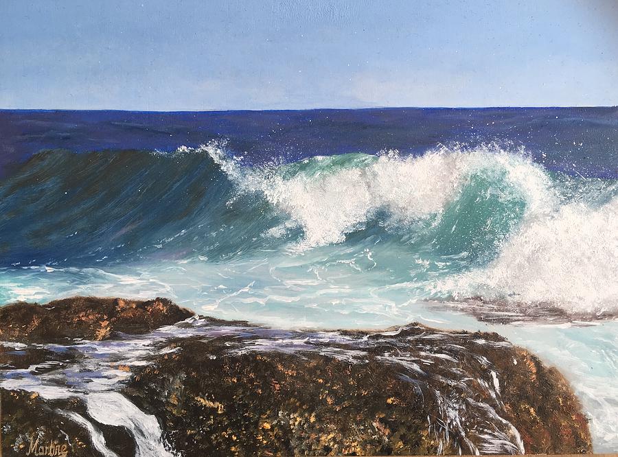 the Wave Painting by Martine Venis-Heethaar - Fine Art America