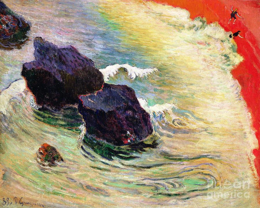 The Wave Painting by Paul Gauguin