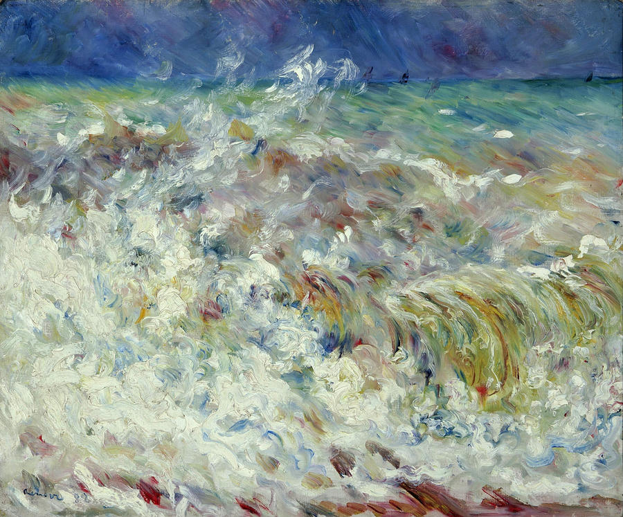 The Wave Painting by Pierre-Auguste Renoir