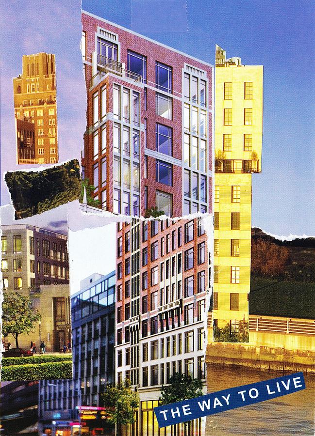 Collage Mixed Media - The Way to Live by Matthew Hoffman Collage Mixed Media - The Way to Live by Matthew Hoffman