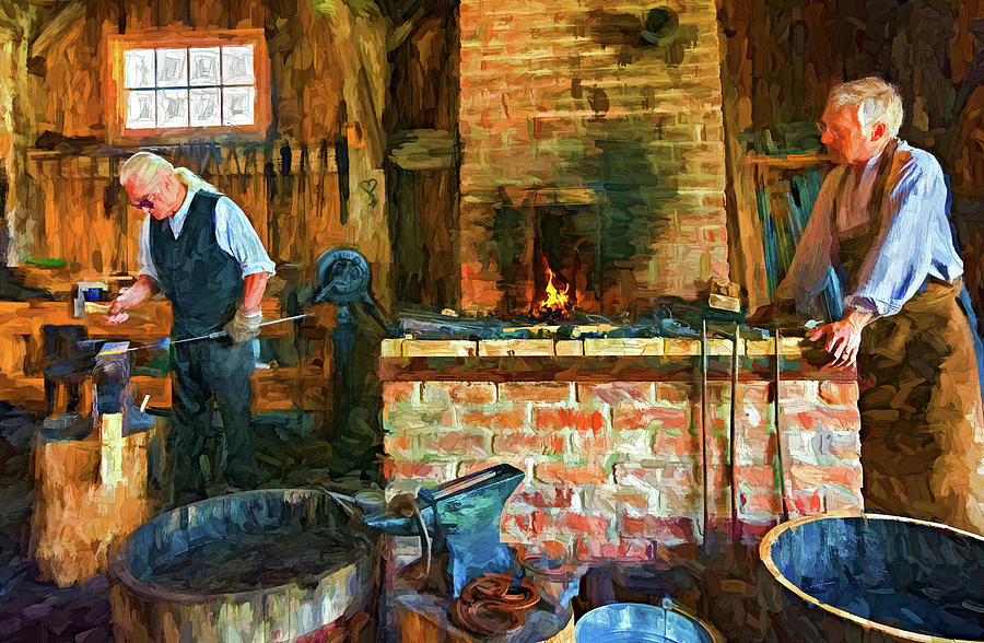 The Way We Were - The Blacksmith - Paint Photograph by Steve Harrington
