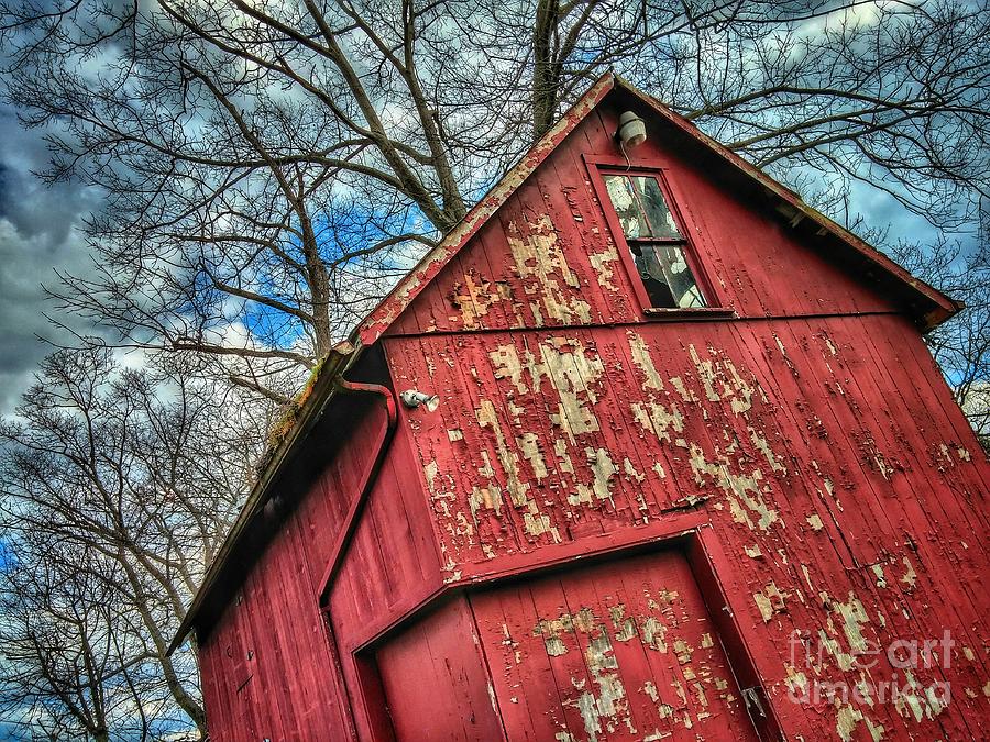 The Weathered Red Barn Photograph by Anthony Ackerman - Pixels