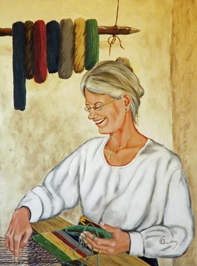 The Weaver Painting by Carl Owen