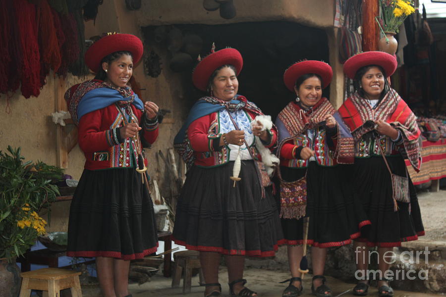 The Weavers of Chinchero Photograph by Maxine Kamin