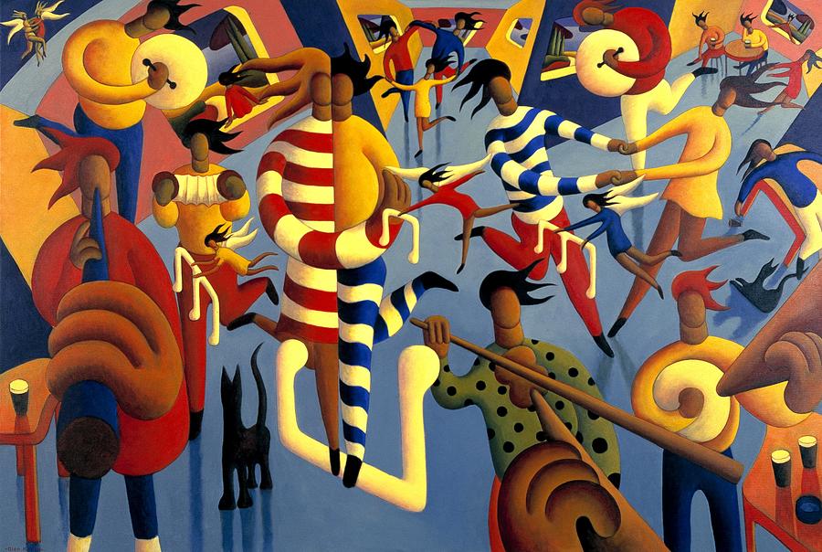 The wedding  dance  Painting by Alan Kenny
