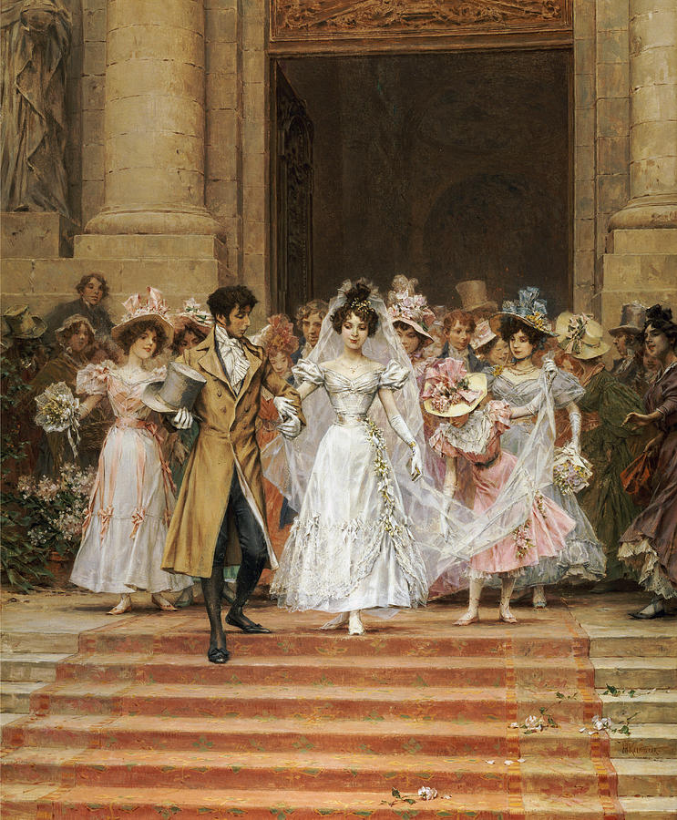 Flower Painting - The Wedding by Frederik Hendrik Kaemmerer