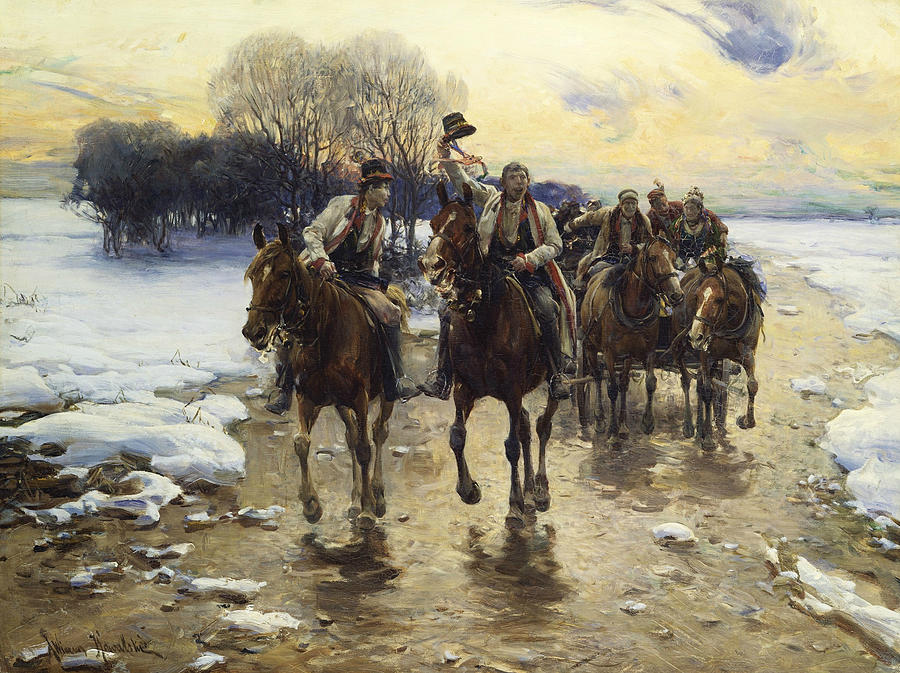 The Wedding Party Painting by Alfred Kowalski