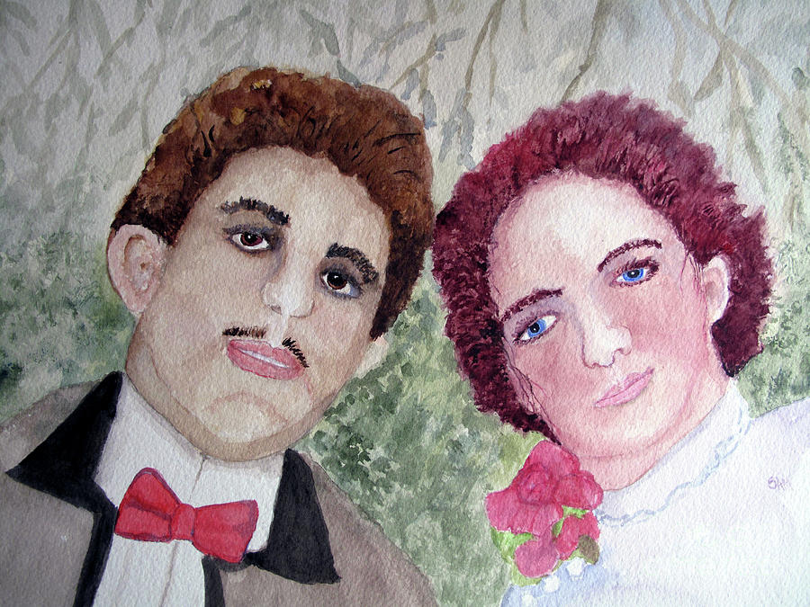 The Wedding Picture Painting by Sandy McIntire
