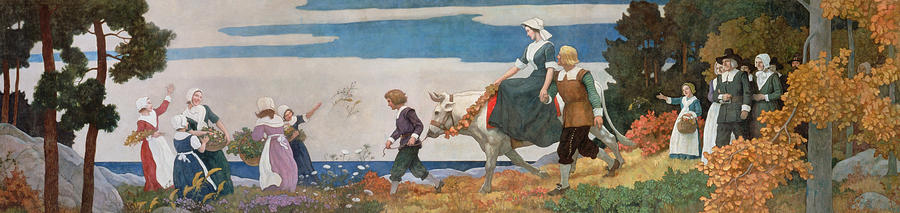 The Wedding Procession Painting by Newell Convers Wyeth