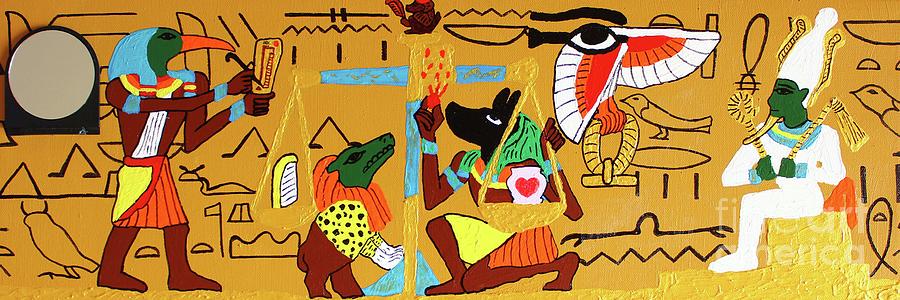The Weighing Of The Heart Painting by Odalo Wasikhongo