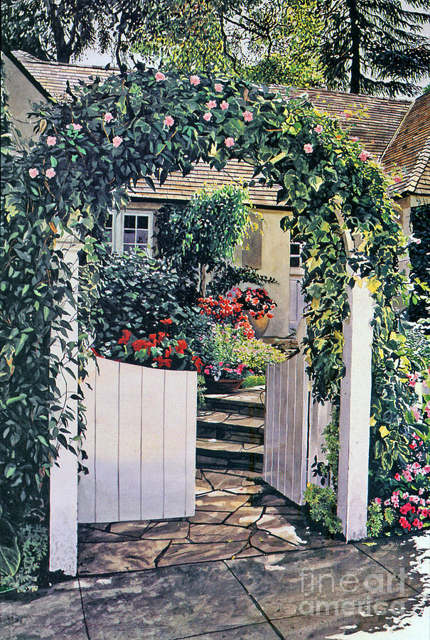 The Welcome Cottage Painting by David Lloyd Glover