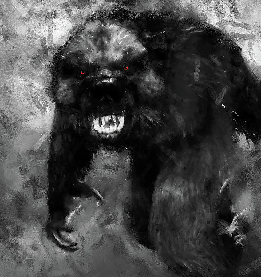 The Werewolf  Painting by AM FineArtPrints