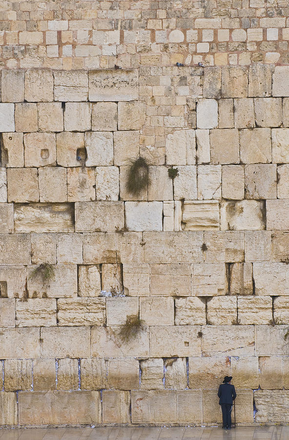 Jesus Christ Photograph - The Western wall by Kobby Dagan