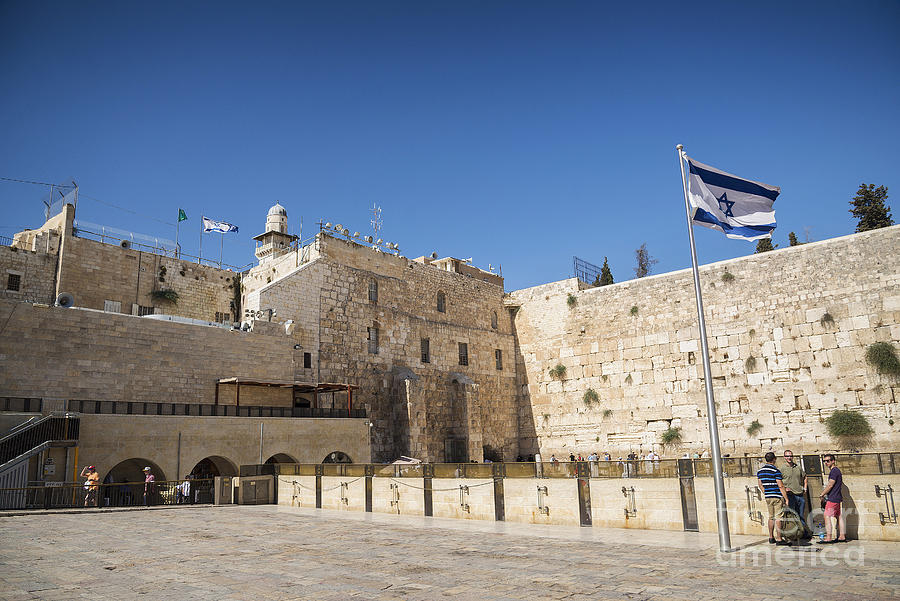 The Western Wall Wailing Wall Complex In Jerusalem Israel Photograph