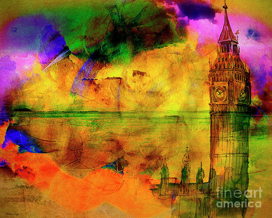 The Westminster Hour Digital Art by Edmund Nagele FRPS