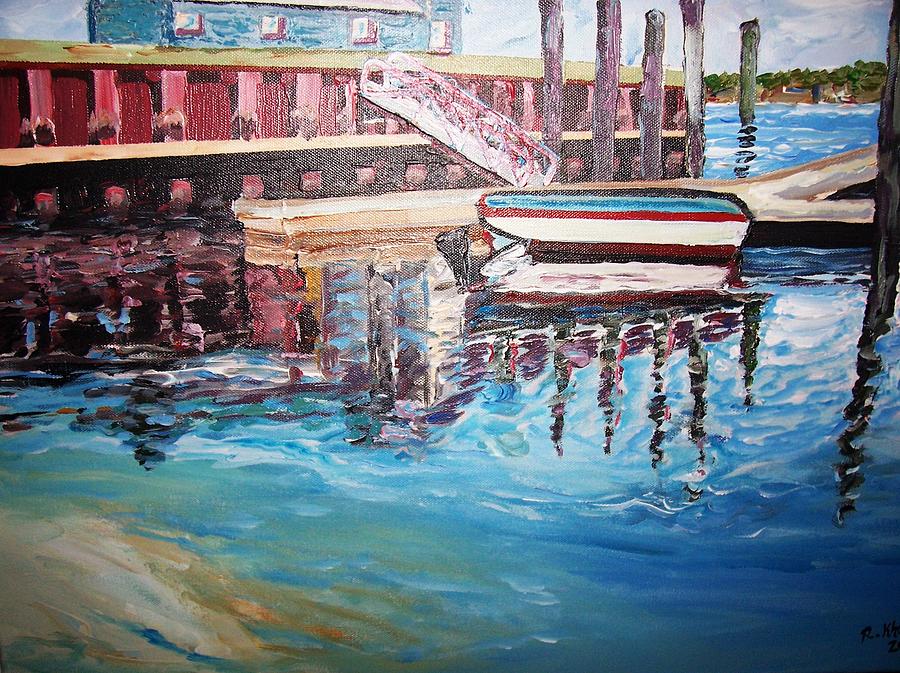 The Wharf Painting by Ray Khalife