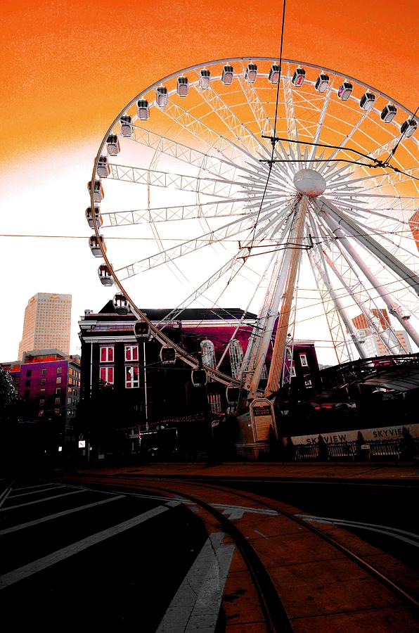 Atlanta Photograph - The Wheel  by D Justin Johns