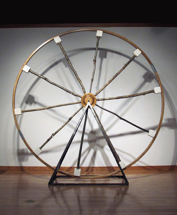 Francois Villon Sculpture - The Wheel by Mihaela Nicolcioiu-Savu