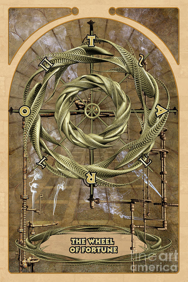 Magic Digital Art - The Wheel of Fortune by John Edwards