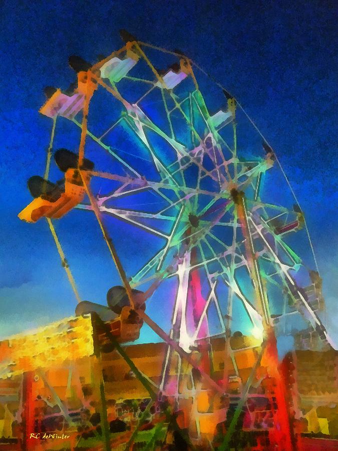 Summer Painting - The Wheel by RC DeWinter