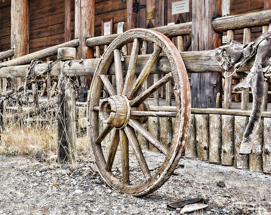 Oregon Photograph - The Wheel Rolls On by M Three Photos