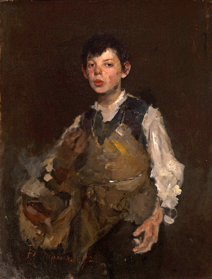 The Whistling Boy Painting by Frank Duveneck