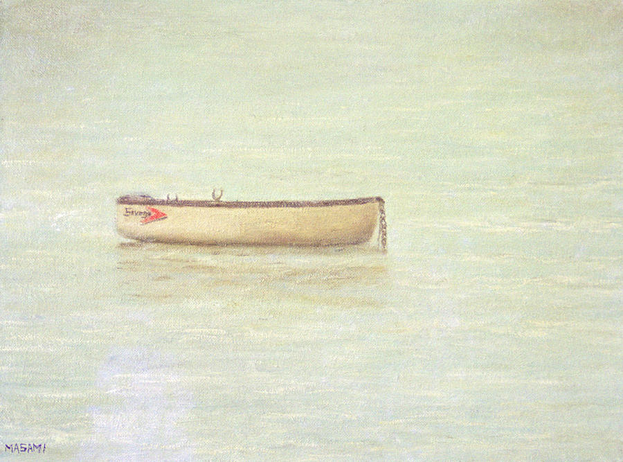 The white boat Painting by Masami Iida