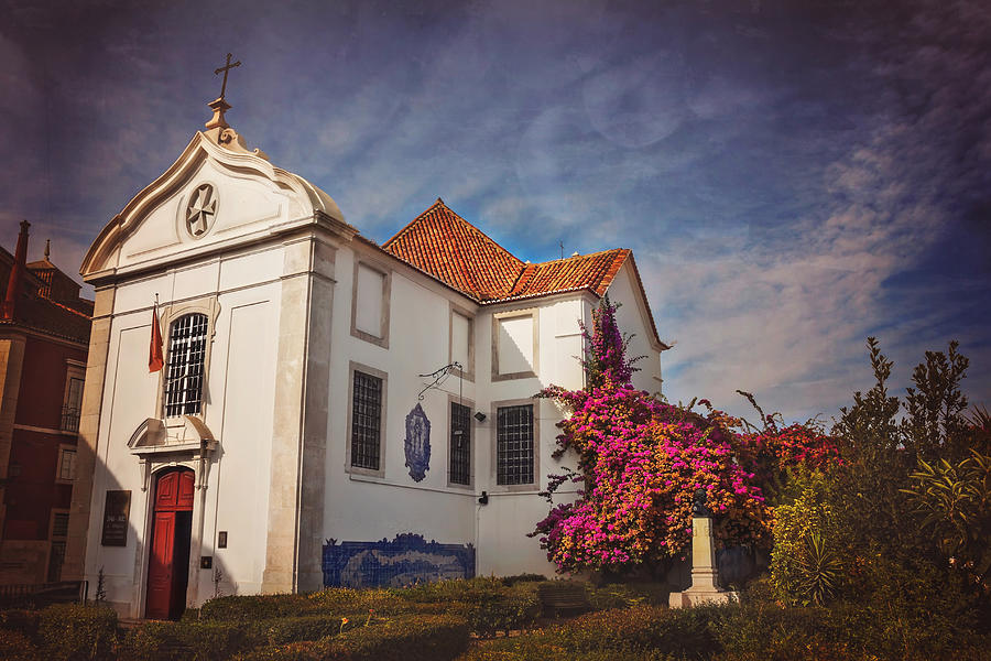 The White Church of Santa Luzia Photograph by Carol Japp