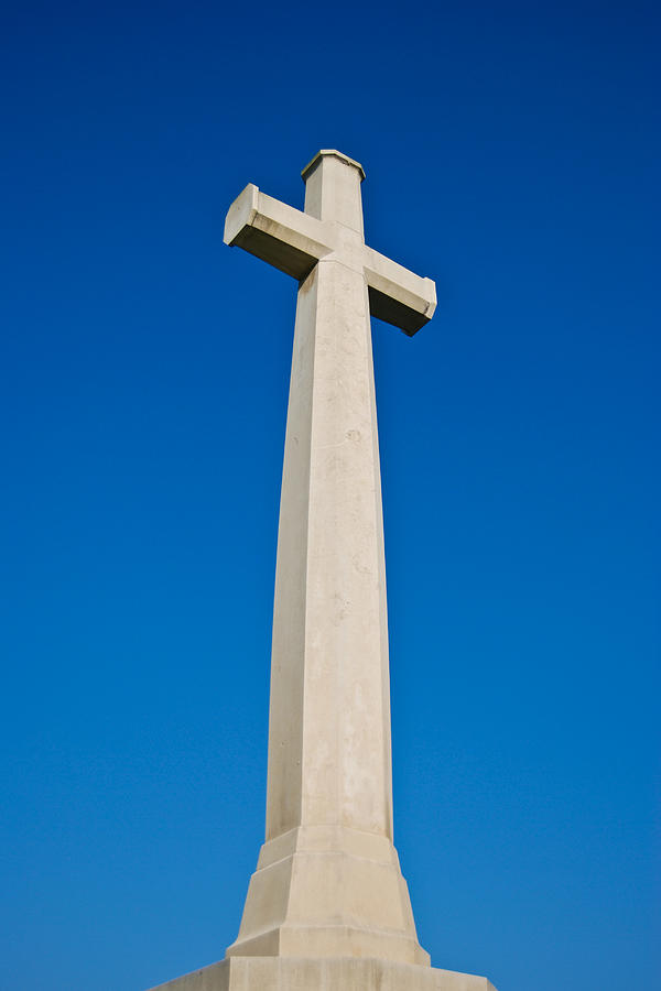 The White Cross In Blue Sky Photograph by Yotanan Chankheaw - Fine Art ...