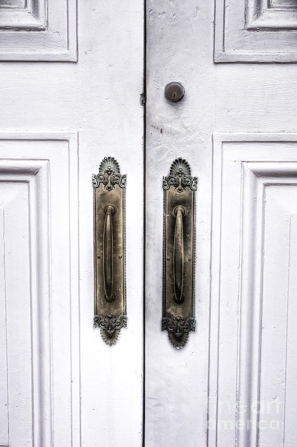 The White Double Doors Photograph by Margie Hurwich