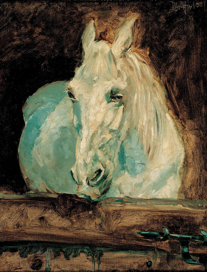 The White Horse Gazelle - Henri Toulouse-Lautrec Painting by PaintingAssociates