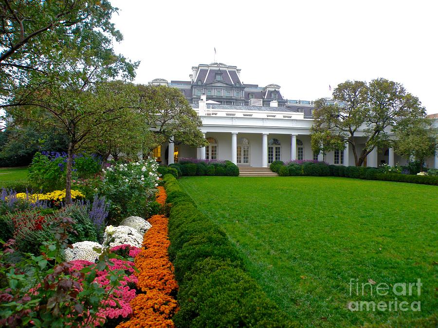The White House Rose Garden Photograph by Debbie Fenelon
