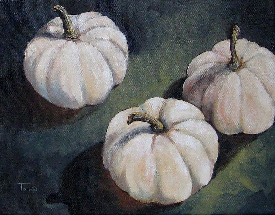 The White Pumpkins Painting by Torrie Smiley